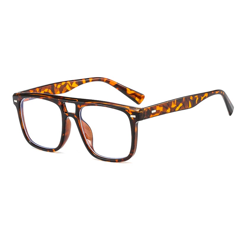 Hotochki Unisex Full Rim PC Plastic Resin Frame Eyeglasses 3510 Full Rim Hotochki Leopard
