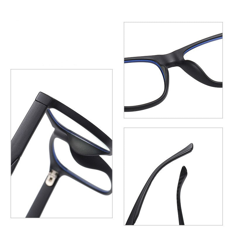 Yimaruili Unisex Youth Full Rim TR 90 Resin Acetate Frame Anti Blue Light Computer Eyeglasses 5102 Full Rim Yimaruili Eyeglasses