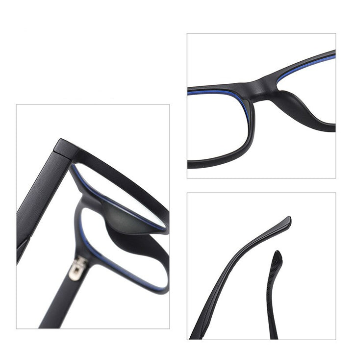 Yimaruili Unisex Youth Full Rim TR 90 Resin Acetate Frame Anti Blue Light Computer Eyeglasses 5102 Full Rim Yimaruili Eyeglasses