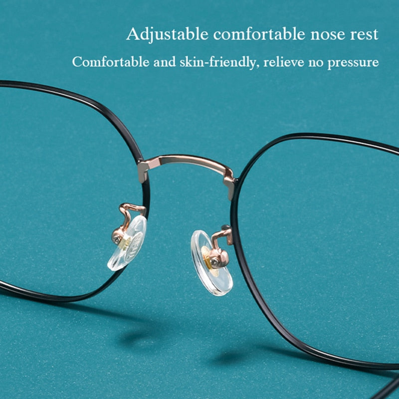 Hotochki Unisex Full Rim Oval Alloy Frame Eyeglasses 53059 Full Rim Hotochki