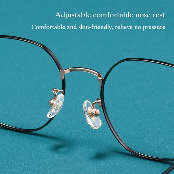 Hotochki Unisex Full Rim Oval Alloy Frame Eyeglasses 53059 Full Rim Hotochki