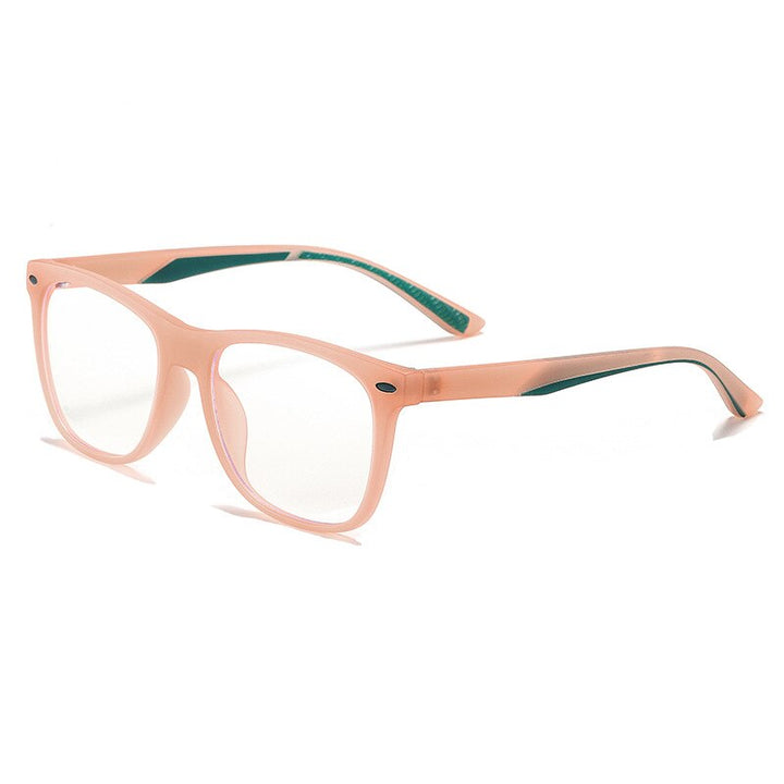 Yimaruili Unisex Youth Full Rim TR 90 Resin Acetate Frame Anti Blue Light Computer Eyeglasses 5102 Full Rim Yimaruili Eyeglasses Orange