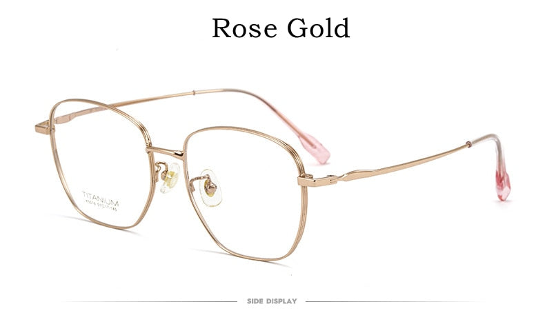 Yimaruili Unisex Full Rim Square Titanium Frame Eyeglasses 02K5016 Full Rim Yimaruili Eyeglasses