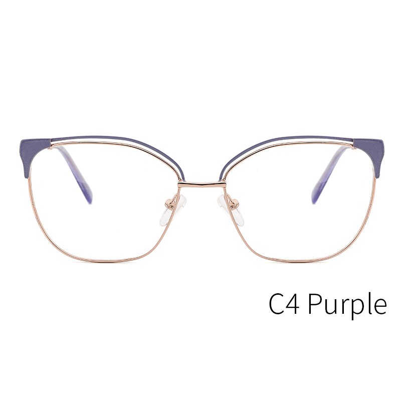 Kansept Women's Full Rim Cat Eye Stainless Steel Frame Eyeglasses Mg3532 Full Rim Kansept MG3532C4