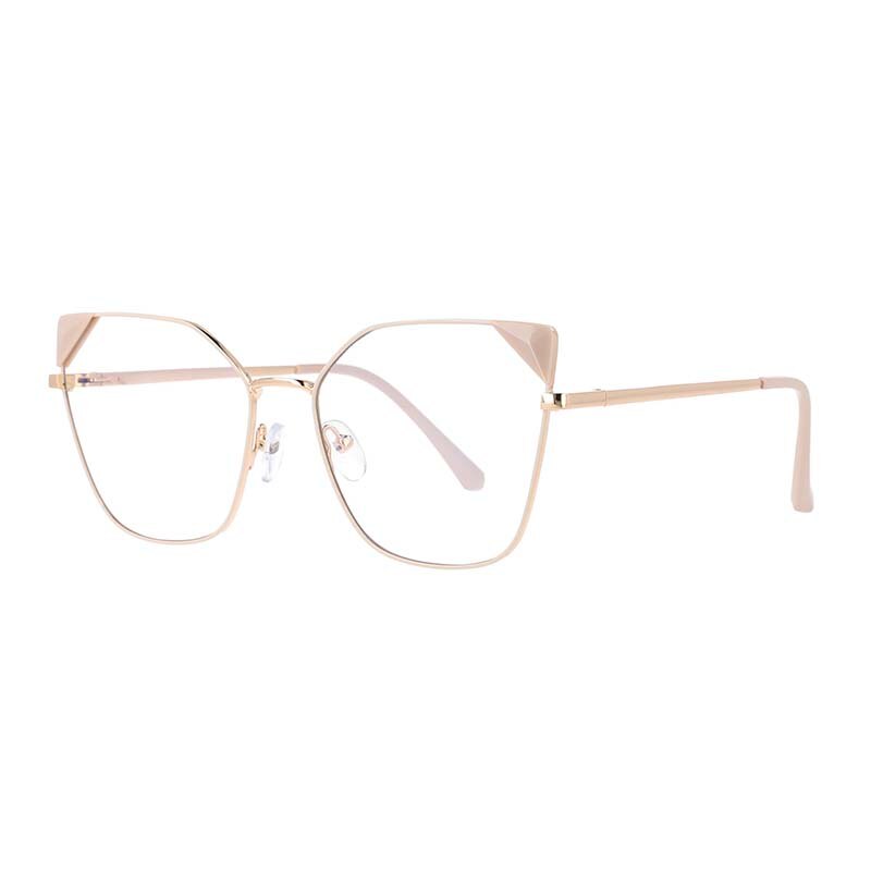 CCspace Women's Full Rim Cat Eye Acetate Alloy Frame Eyeglasses 53143 Full Rim CCspace Pink