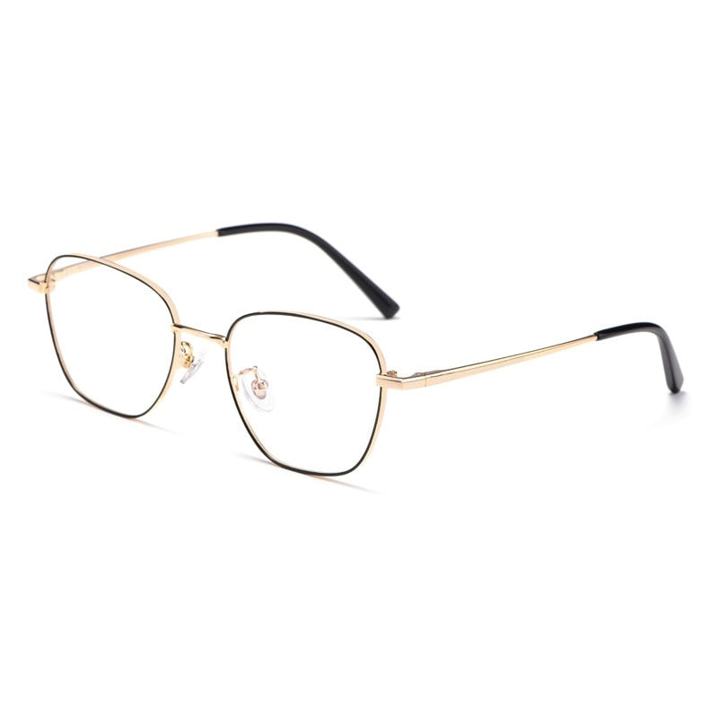 Yimaruili Unisex Full Rim Polygonal Titanium Frame Eyeglasses 9026JY Full Rim Yimaruili Eyeglasses