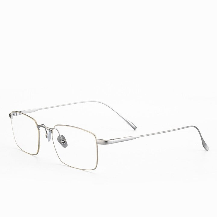 Yimaruili Men's Full Rim Titanium Alloy Frame Eyeglasses SC10T Full Rim Yimaruili Eyeglasses