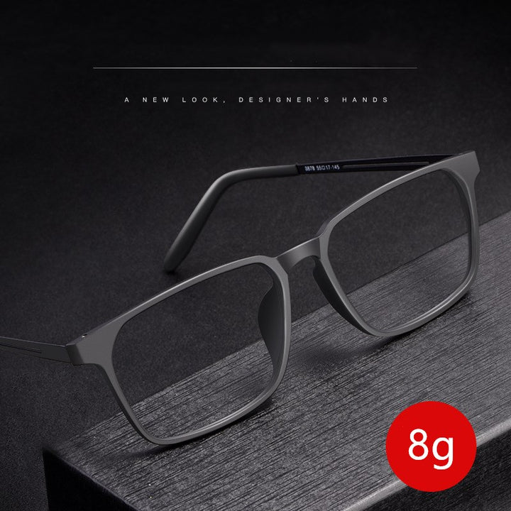 Yimaruili Unisex Full Rim Square Titanium Eyeglasses 8878 Full Rim Yimaruili Eyeglasses