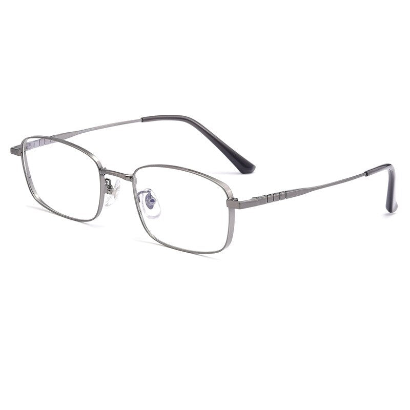 Hotochki Unisex Full Rim Titanium Alloy IP Plated Frame Eyeglasses P15303 Full Rim Hotochki gray