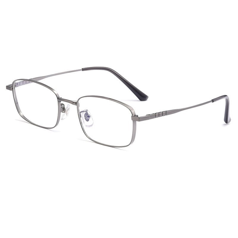 Hotochki Unisex Full Rim Titanium Alloy IP Plated Frame Eyeglasses P15303 Full Rim Hotochki gray  