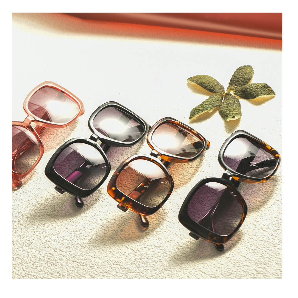 CCspace Women's Full Rim Oversized Square Resin Frame Sunglasses 53656 Sunglasses CCspace Sunglasses