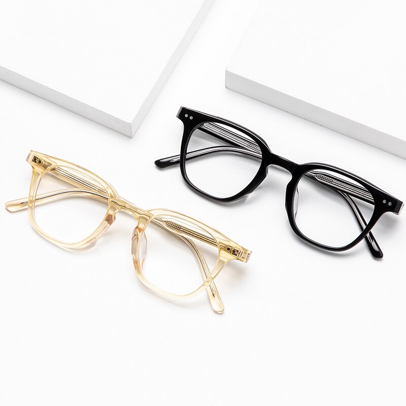 Gatenac Full Rim Square Acetate Frame Eyeglasses Gxyj645 Full Rim Gatenac