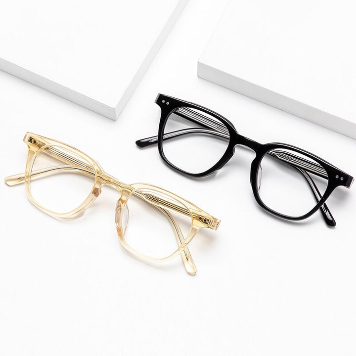 Gatenac Full Rim Square Acetate Frame Eyeglasses Gxyj645 Full Rim Gatenac
