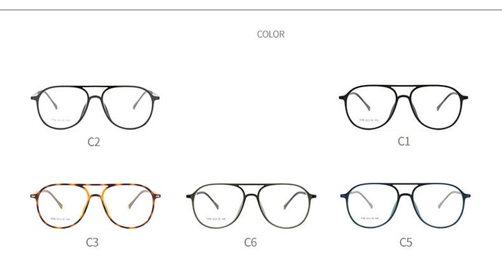Reven Jate Unisex Full Rim Oval Acetate Eyeglasses 1116 Full Rim Reven Jate