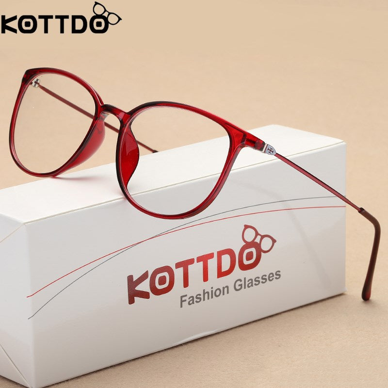 Kottdo Unissex Full Rim Square Polycarbonate Eyeglasses K872 Full Rim Kottdo