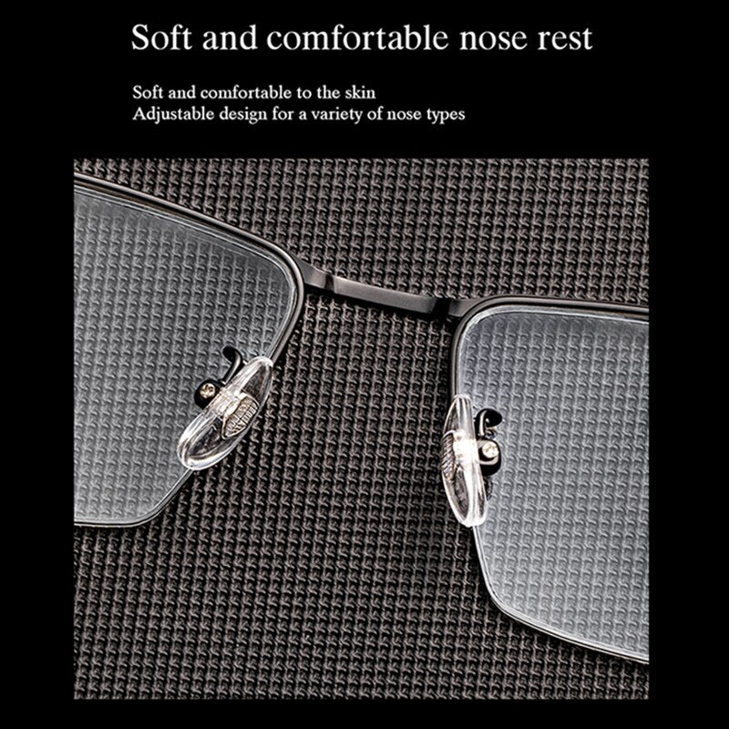 Hotochki Men's Semi Rim Titanium Frame Eyeglasses P9861 Semi Rim Hotochki