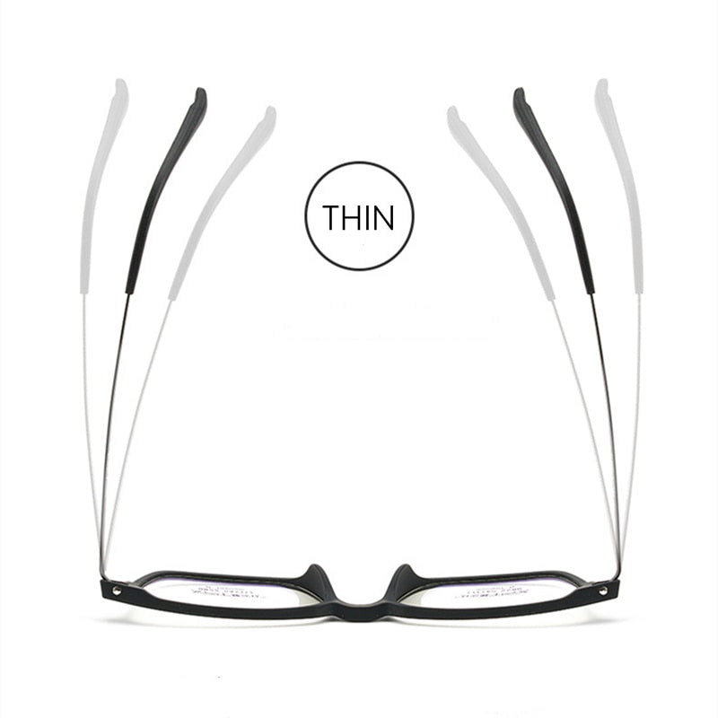 Yimaruili Men's Full Rim Square β Titanium TR 90 Resin Frame Eyeglasses 9822 Full Rim Yimaruili Eyeglasses