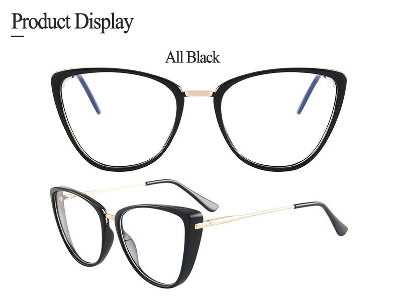 Hotony Women's Full Rim TR 90 Resin Cat Eye Frame Eyeglasses 7033 Full Rim Hotony