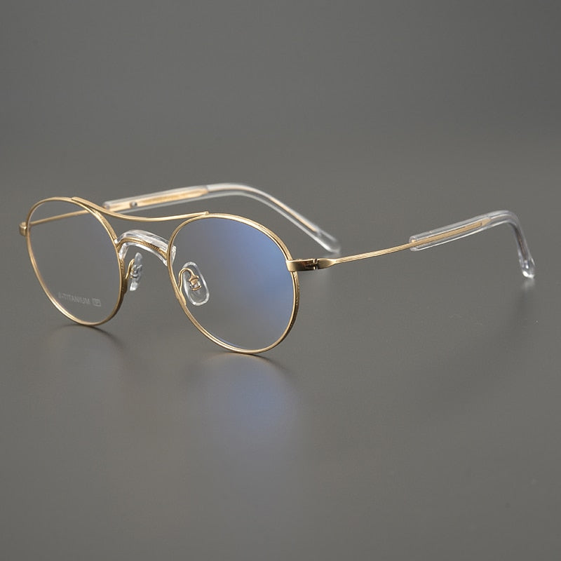 Giorgio Armani Eyeglasses Titanium Round Oval Frames 