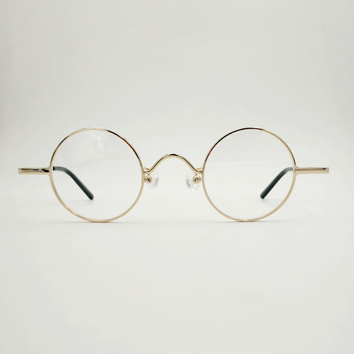 Yujo Unisex Full Rim Round Eyeglasses Alloy Eyeglasses 811008 Full Rim Yujo