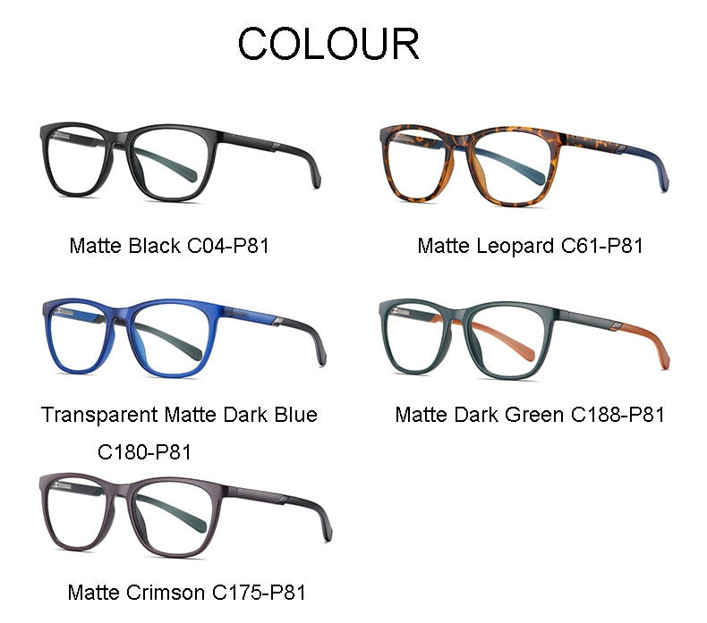 Hotochki Unisex Full Rim TR-90 Resin Frame Eyeglasses 2310 Full Rim Hotochki