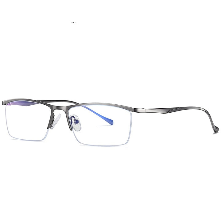 Yimaruili Men's Semi Rim Alloy Frame Eyeglasses 5910 Semi Rim Yimaruili Eyeglasses