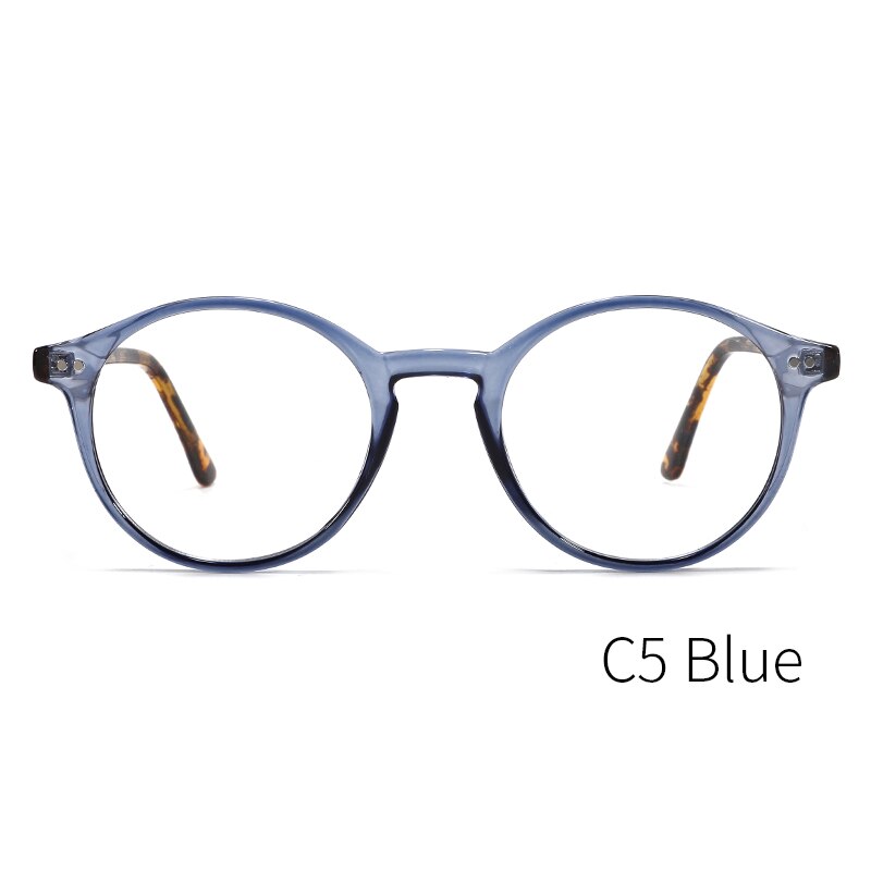 Kansept Unisex Full Rim Round Acetate Titanium Frame Eyeglasses Cp1007 Full Rim Kansept CP1007C5