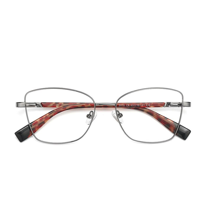 Hotochki Unisex Full Rim Square Alloy Frame Eyeglasses 3010 Full Rim Hotochki Leopard