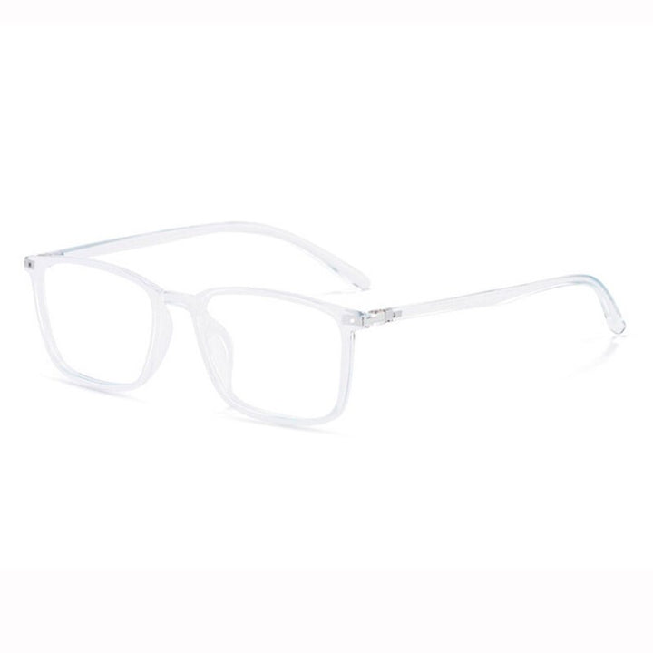 Hotony Unisex Full Rim Square TR 90 Resin Frame Eyeglasses 6633 Full Rim Hotony Transparent
