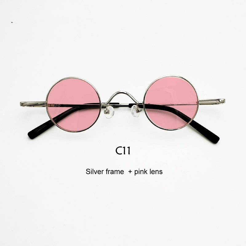 Yujo Unisex Acetate Alloy Small Round Sunglasses Y050 Sunglasses Yujo C11 China