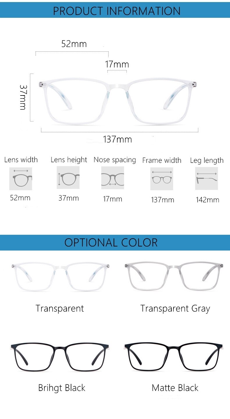 Yimaruili Unisex Full Rim TR 90 Resin Frame Eyeglasses 6633 Full Rim Yimaruili Eyeglasses