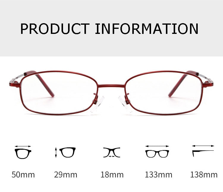 Hotochki Unisex Full Rim Alloy Frame Eyeglasses 611 Full Rim Hotochki