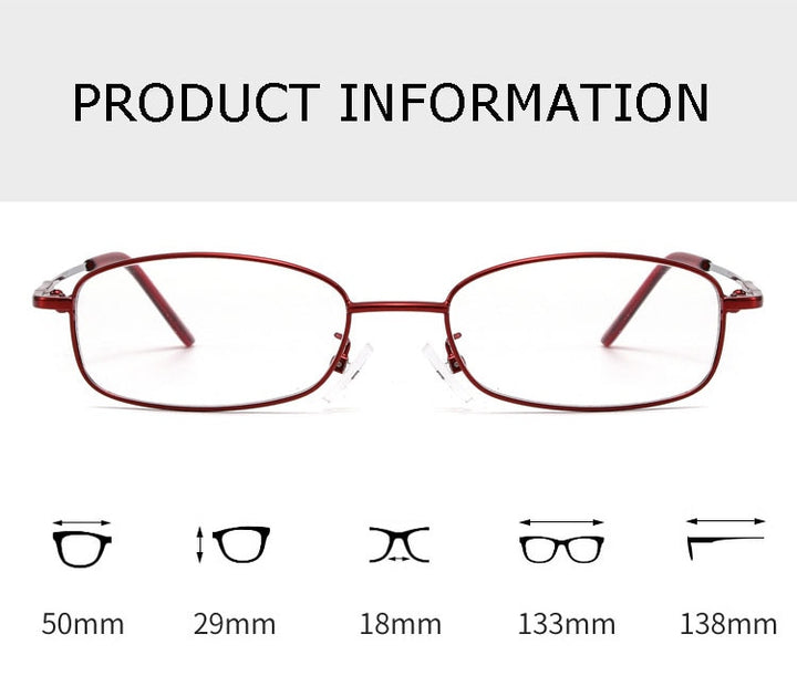 Hotochki Unisex Full Rim Alloy Frame Eyeglasses 611 Full Rim Hotochki
