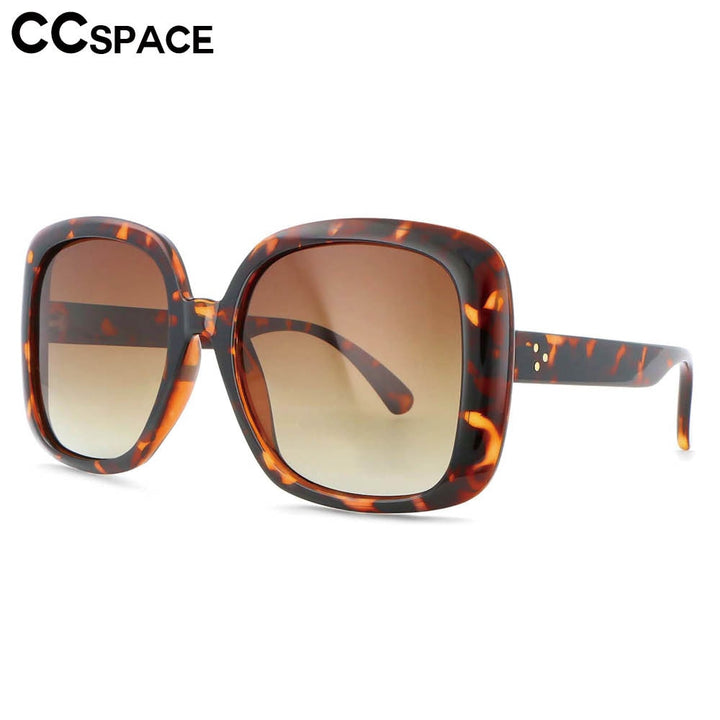 CCspace Women's Full Rim Oversized Square Resin Frame Sunglasses 53656 Sunglasses CCspace Sunglasses