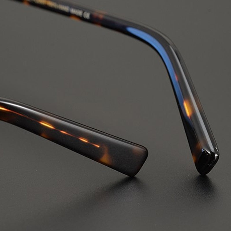 Gatenac Unisex Full Rim Round Acetate Double Bridge Frame Eyeglasses Gxyj706 Full Rim Gatenac