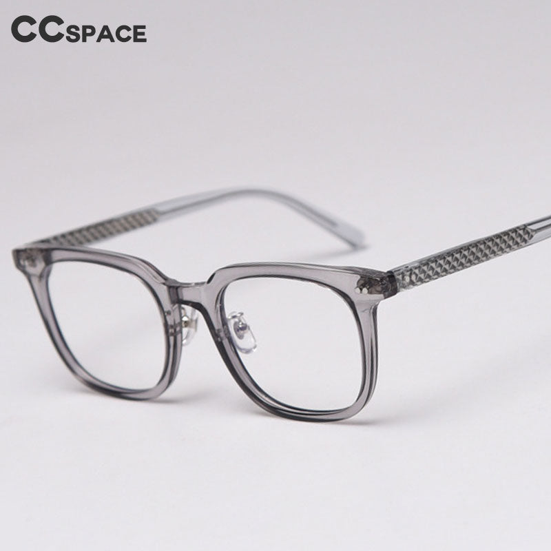 CCspace Unisex Full Rim Square Tr 90 Titanium Frame Eyeglasses 47398 Full Rim CCspace
