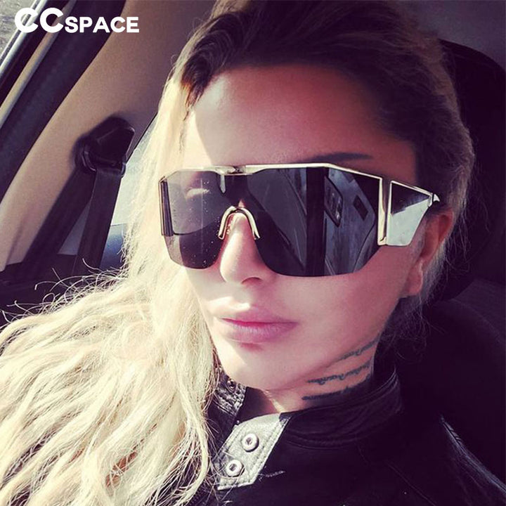 CCspace Women's Full Rim Oversized Square Resin Frame Sunglasses 53016 Sunglasses CCspace Sunglasses