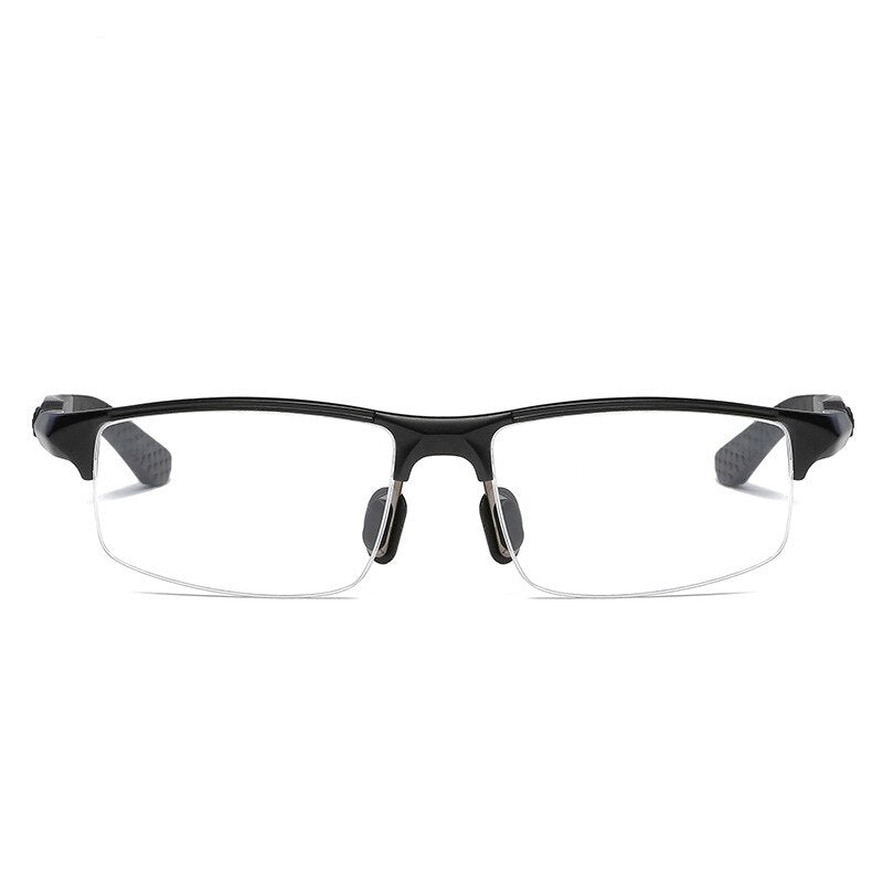 Yimaruili Men's Semi Rim Square Aluminum Magnesium Sport Eyeglasses Y3121 Semi Rim Yimaruili Eyeglasses