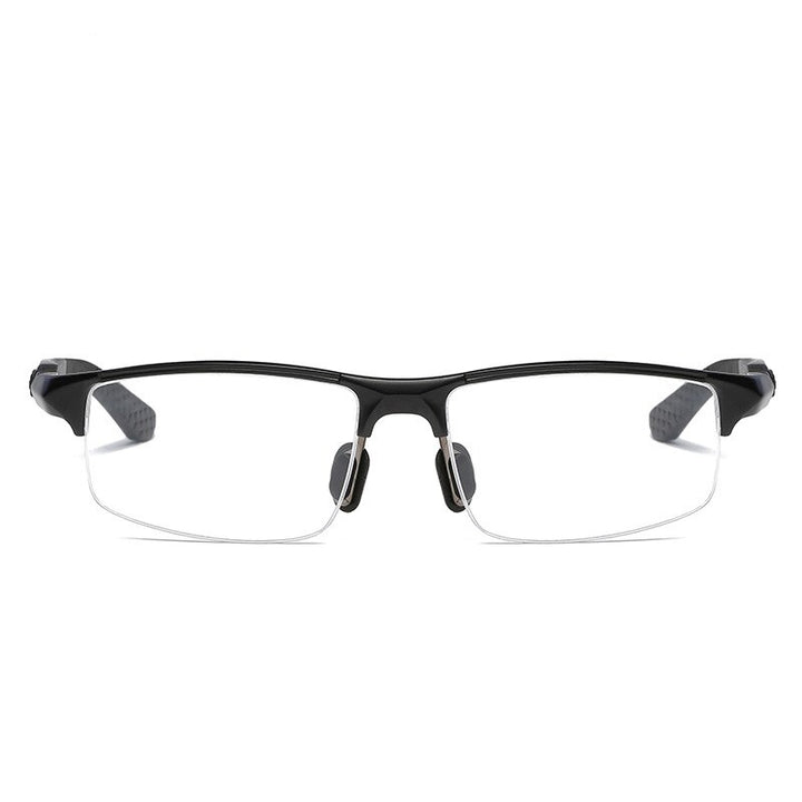 Yimaruili Men's Semi Rim Square Aluminum Magnesium Sport Eyeglasses Y3121 Semi Rim Yimaruili Eyeglasses
