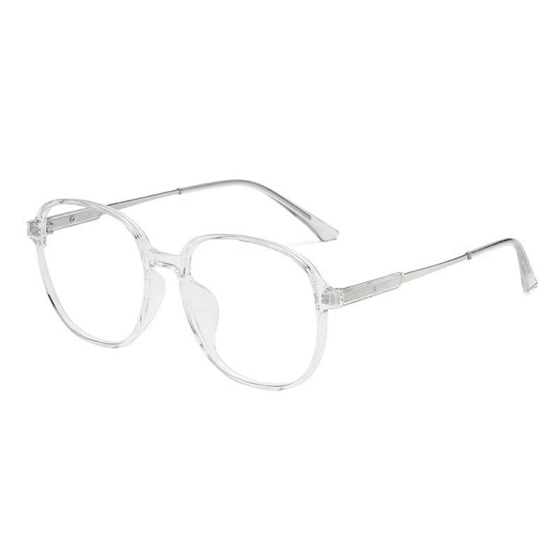 Hotony Unisex Full Rim Polygonal Square TR 90 Resin Frame Eyeglasses 60153 Full Rim Hotony