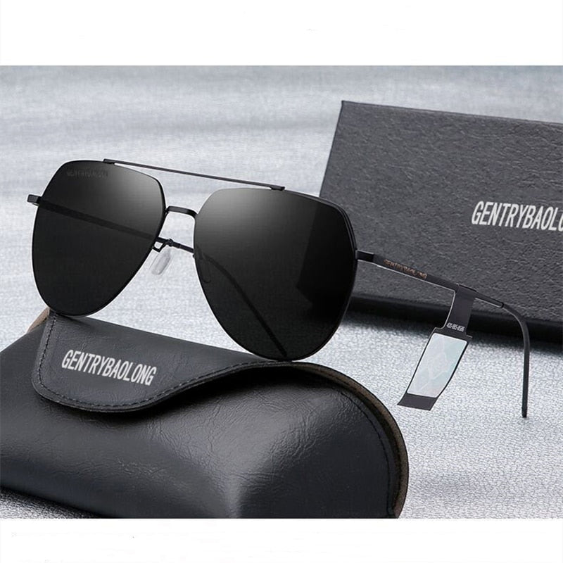 Yimaruili Women's Full Rim Double Bridge Alloy Frame Polarized Lens Sunglasses B8011 Sunglasses Yimaruili Sunglasses