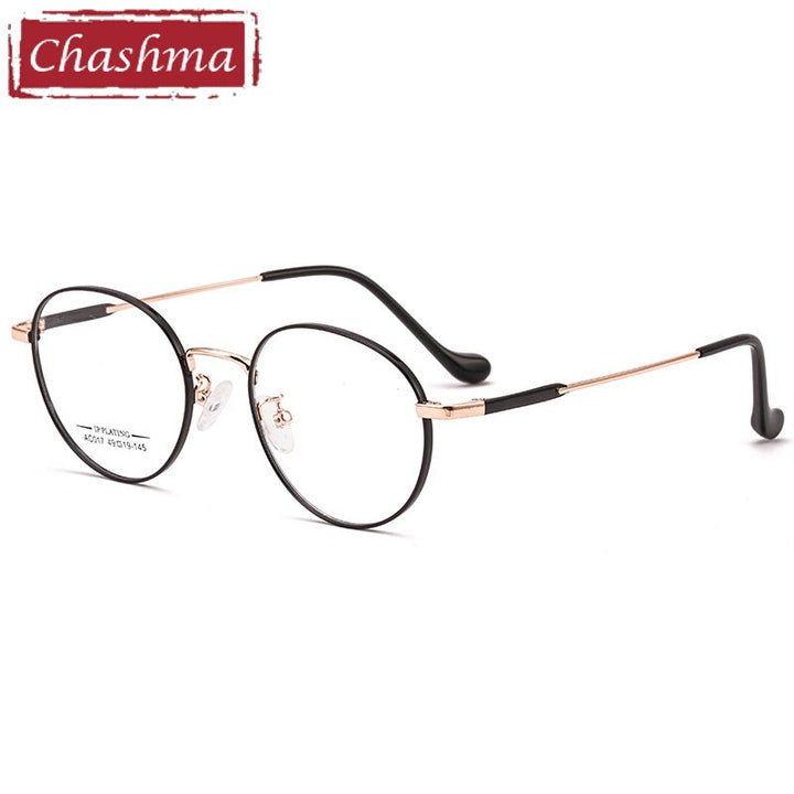 Chashma Ottica Unisex Full Rim Oval Stainless Steel Eyeglasses A017 Full Rim Chashma Ottica