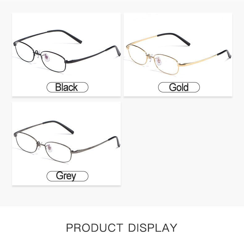 Hotochki Men's Full Rim Titanium Frame Eyeglasses 10196 Full Rim Hotochki