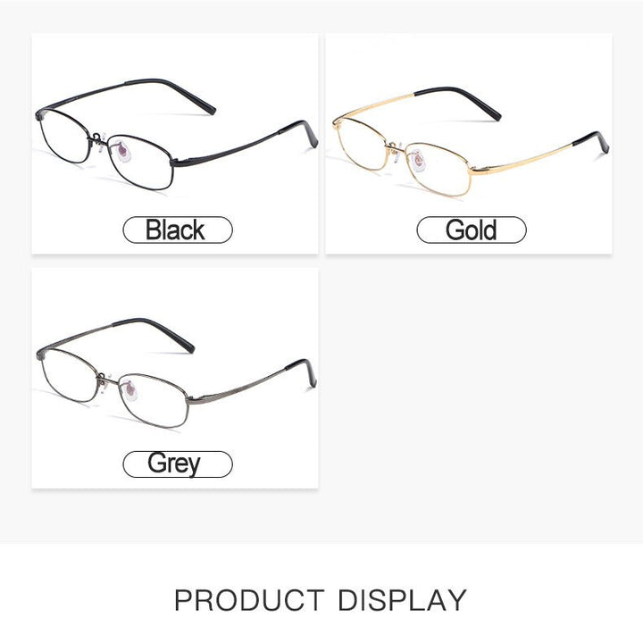 Hotochki Men's Full Rim Titanium Frame Eyeglasses 10196 Full Rim Hotochki