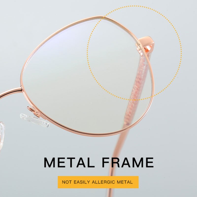 Hotochki Women's Full Rim Cat Eye Alloy Frame Eyeglasses 3001 Full Rim Hotochki