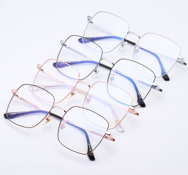 Hotony Unisex Full Rim Titanium Polygon Frame Eyeglasses 8004 Full Rim Hotony