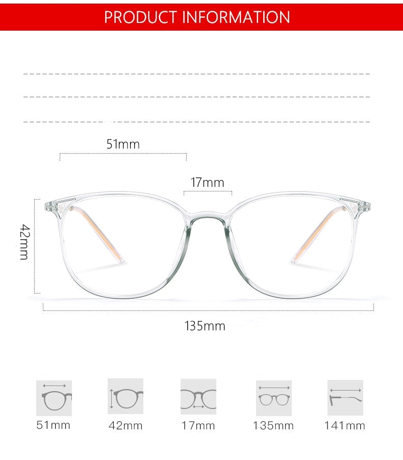 Yimaruili Unisex Full Rim β Titanium Frame Eyeglasses 2212B Full Rim Yimaruili Eyeglasses
