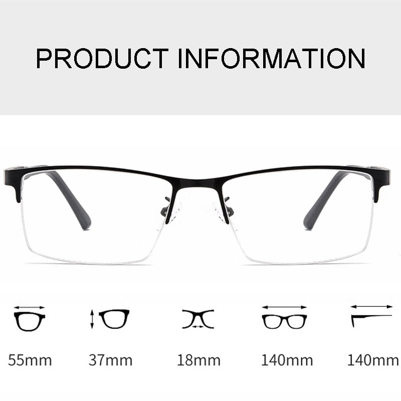 Hotochki Men's Semi Rim Browline Alloy Frame Eyeglasses 2470 Semi Rim Hotochki