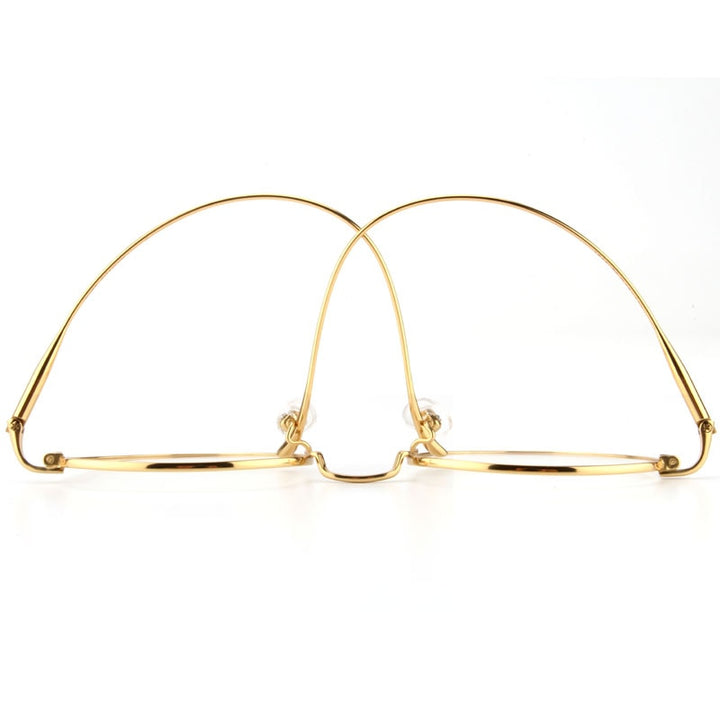 Muzz Unisex Full Rim Round Titanium Frame Eyeglasses 6144 Full Rim Muzz