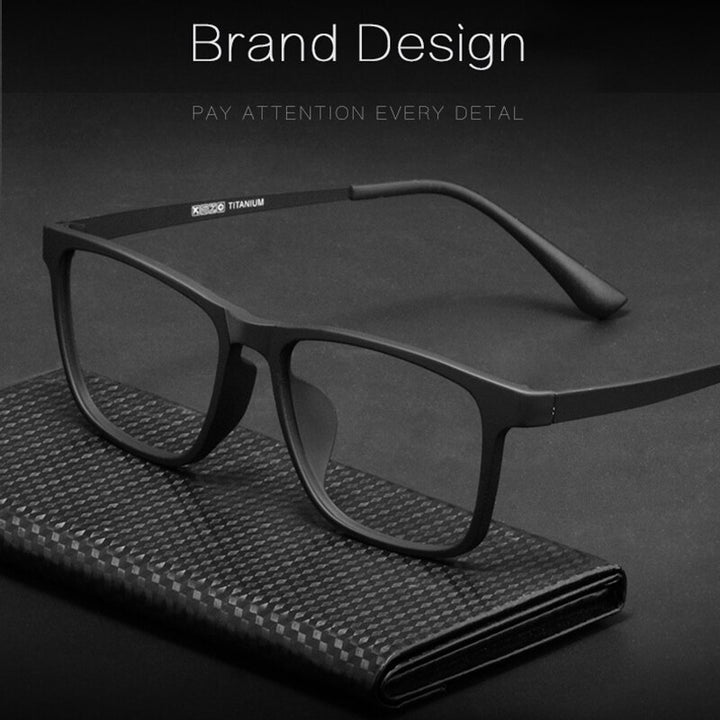 Hotony Unisex Full Rim Square TR 90 Resin Frame Eyeglasses Hr3068 Full Rim Hotony